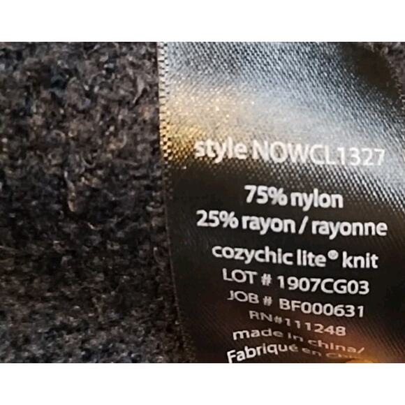 Barefoot Dreams Womens Small Long Sleeve Open Front Cardigan Sweater Black Soft - Picture 4 of 4